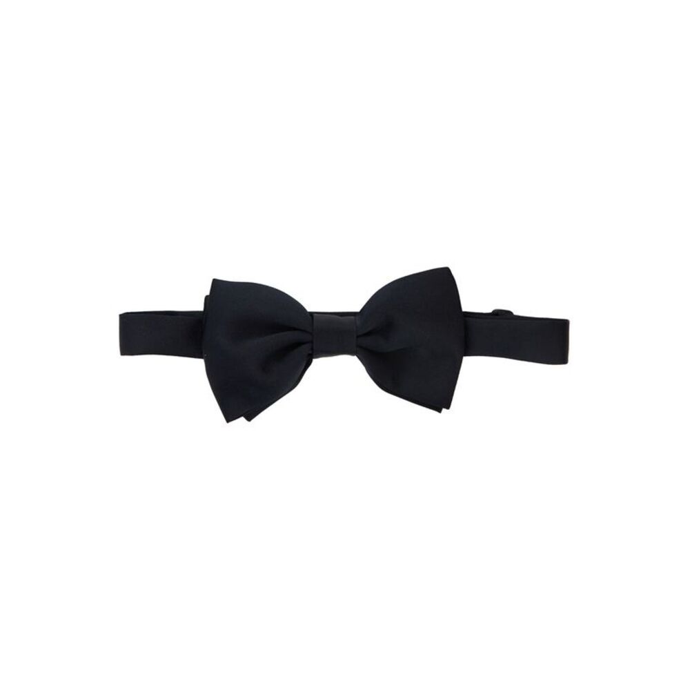 Tagliatore Men Bow Tie 'Papillon' Blue With Pre-Tied Design In Cotton Men